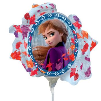 Luftgefüllter Folienballon Frozen Anna Elsa